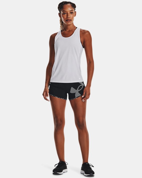 Women's UA Fly-By 2.0 Logo Graphic Shorts in Black image number 2